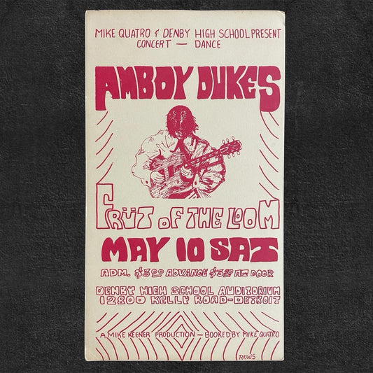 Amboy Dukes Posters 1965-1975