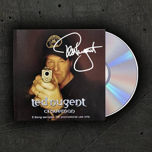 Craveman 5 song Sampler CD ~ SIGNED BY TED NUGENT