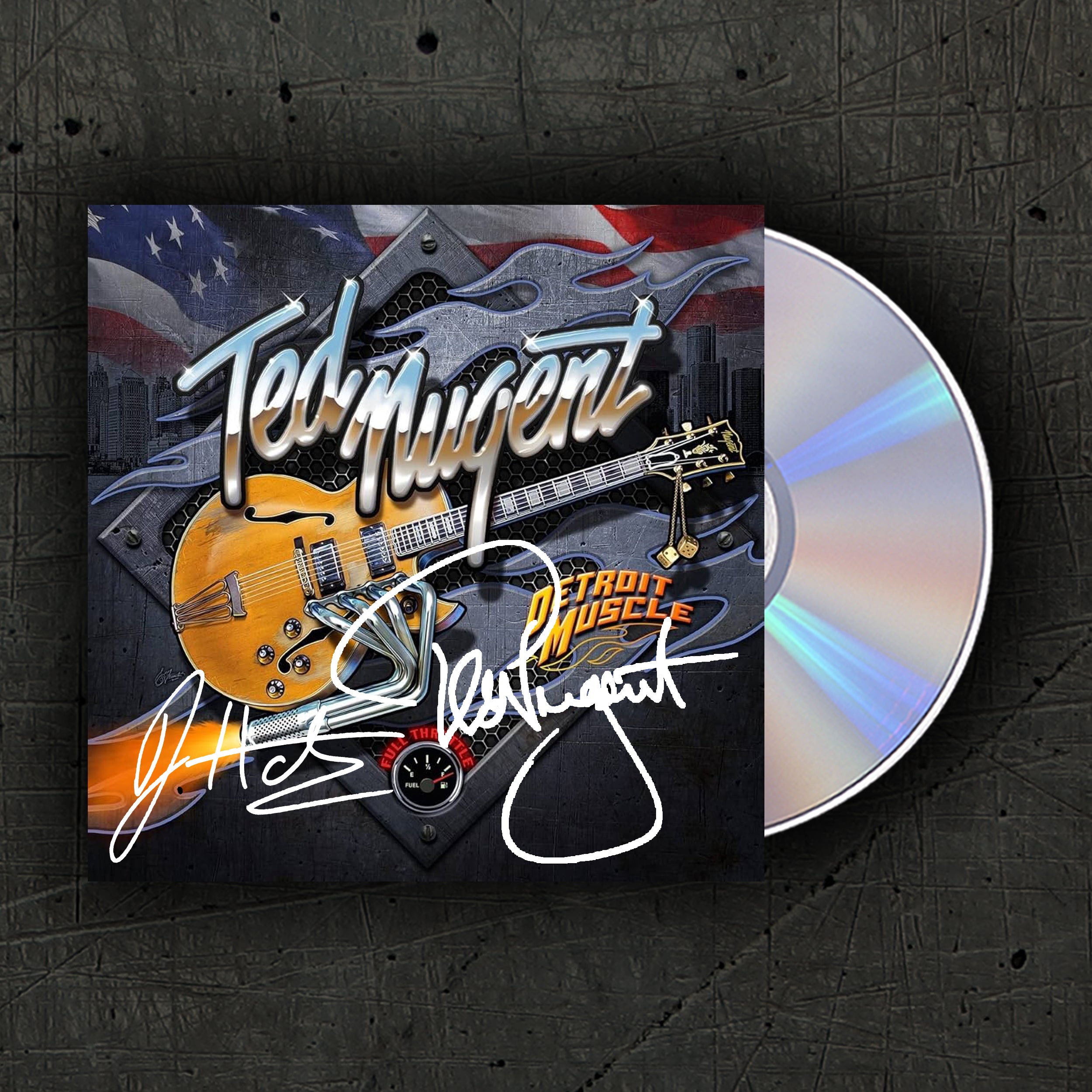 Detroit Muscle CD ~ SIGNED BY TED NUGENT & JASON HARTLESS – NugeVault