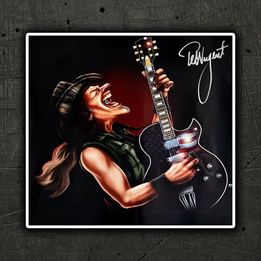 John Rios Painting - SIGNED BY TED NUGENT
