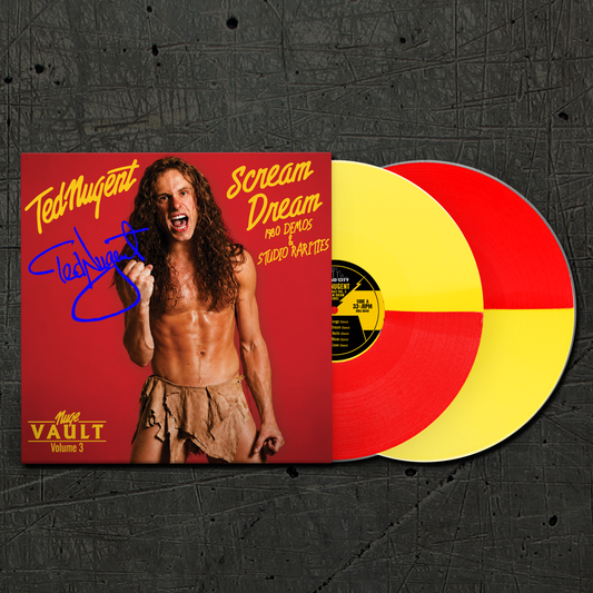 Nuge Vault Vol. 3: Scream Dream (1980 Demos & Rarities) – SIGNED Split-Color 2LP Vinyl by Ted Nugent (Limited to 250)